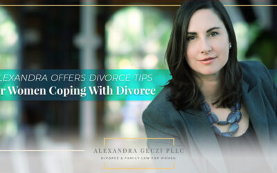 Alexandra Offers Divorce Tips for Women Coping With Divorce