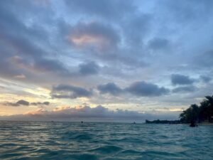 stormy sky over ocean
